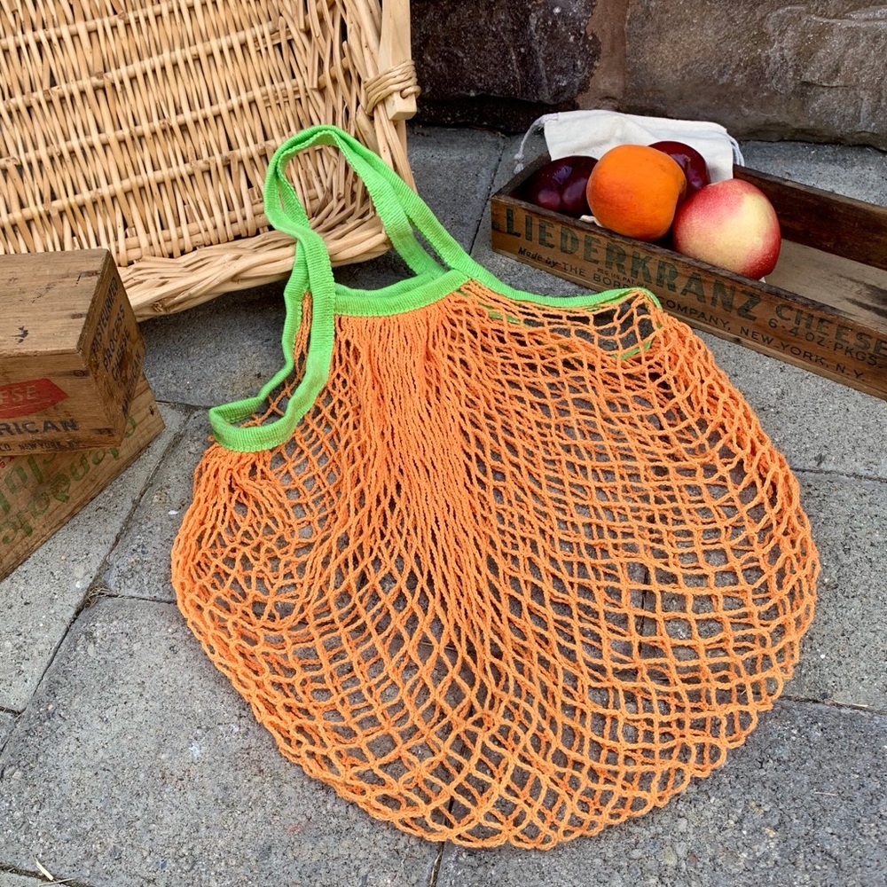 ✨SHORT HANDLE FRENCH MARKET STRING NET BAG✨